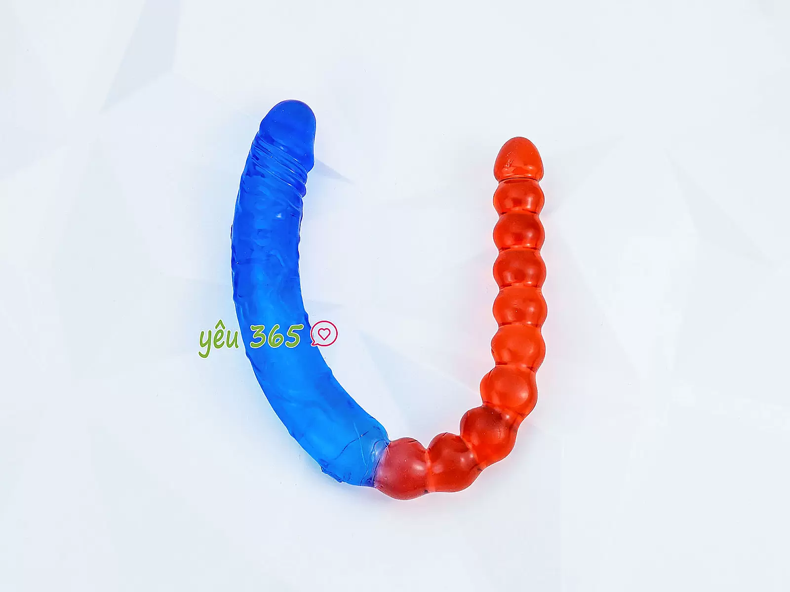 Dương vật giả 2 đầu dương vật và kích hậu xanh đỏ