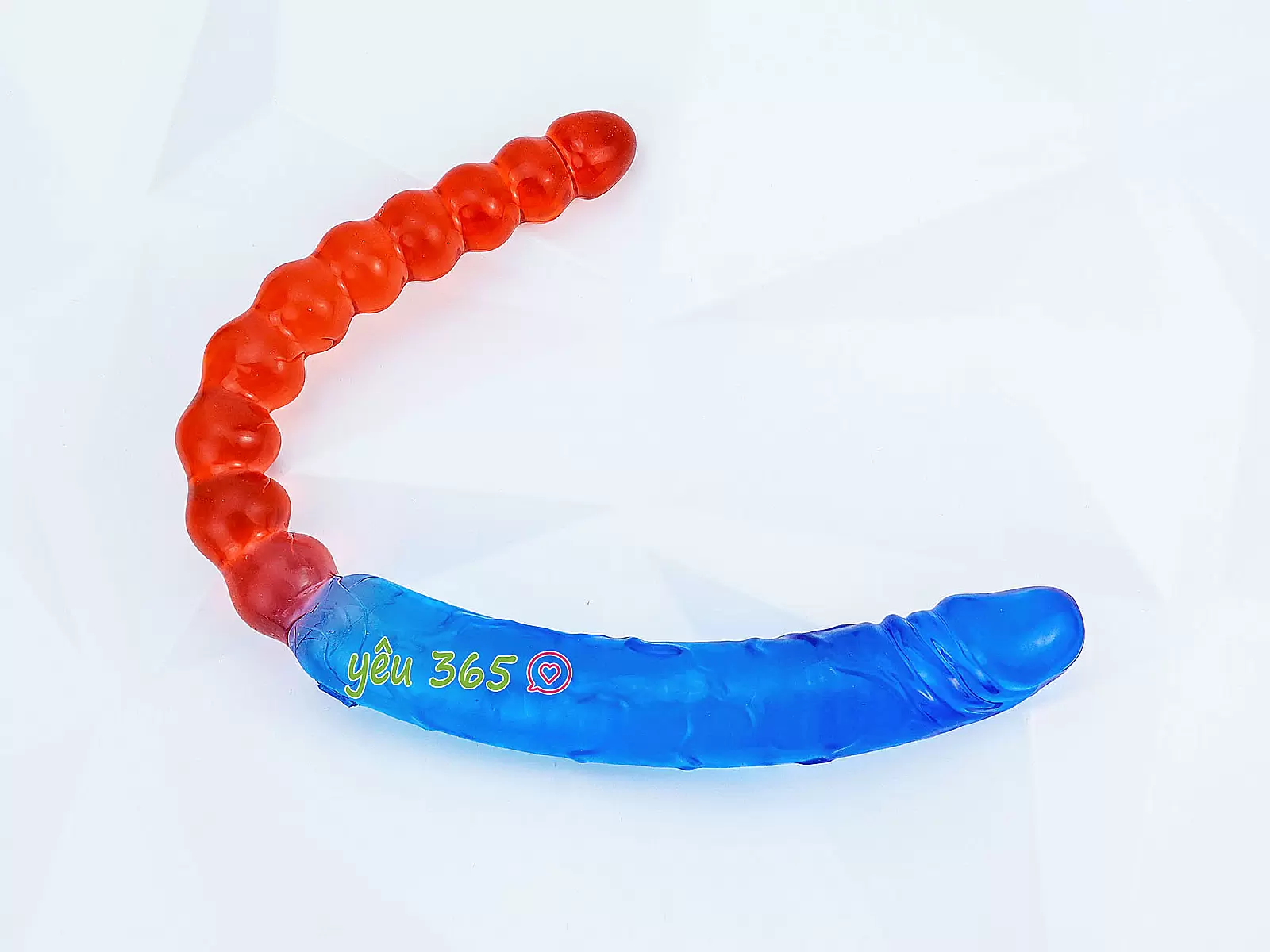 Dương vật giả 2 đầu dương vật và kích hậu xanh đỏ