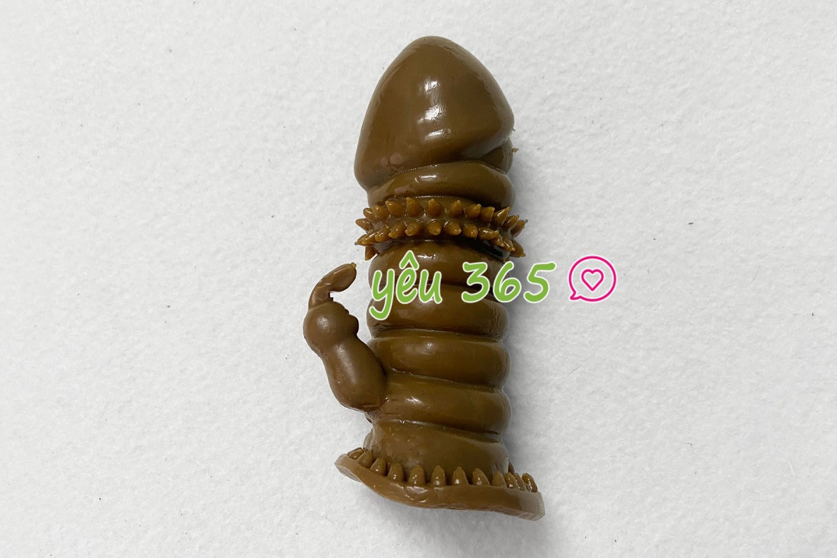 Sex toy bao cao su đôn dên siêu mềm gai có nhánh 2