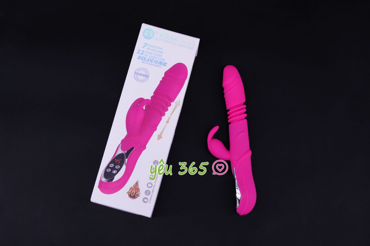 Dương vật giả rung thụt, phát nhiệt Rabbit Vibrator 2