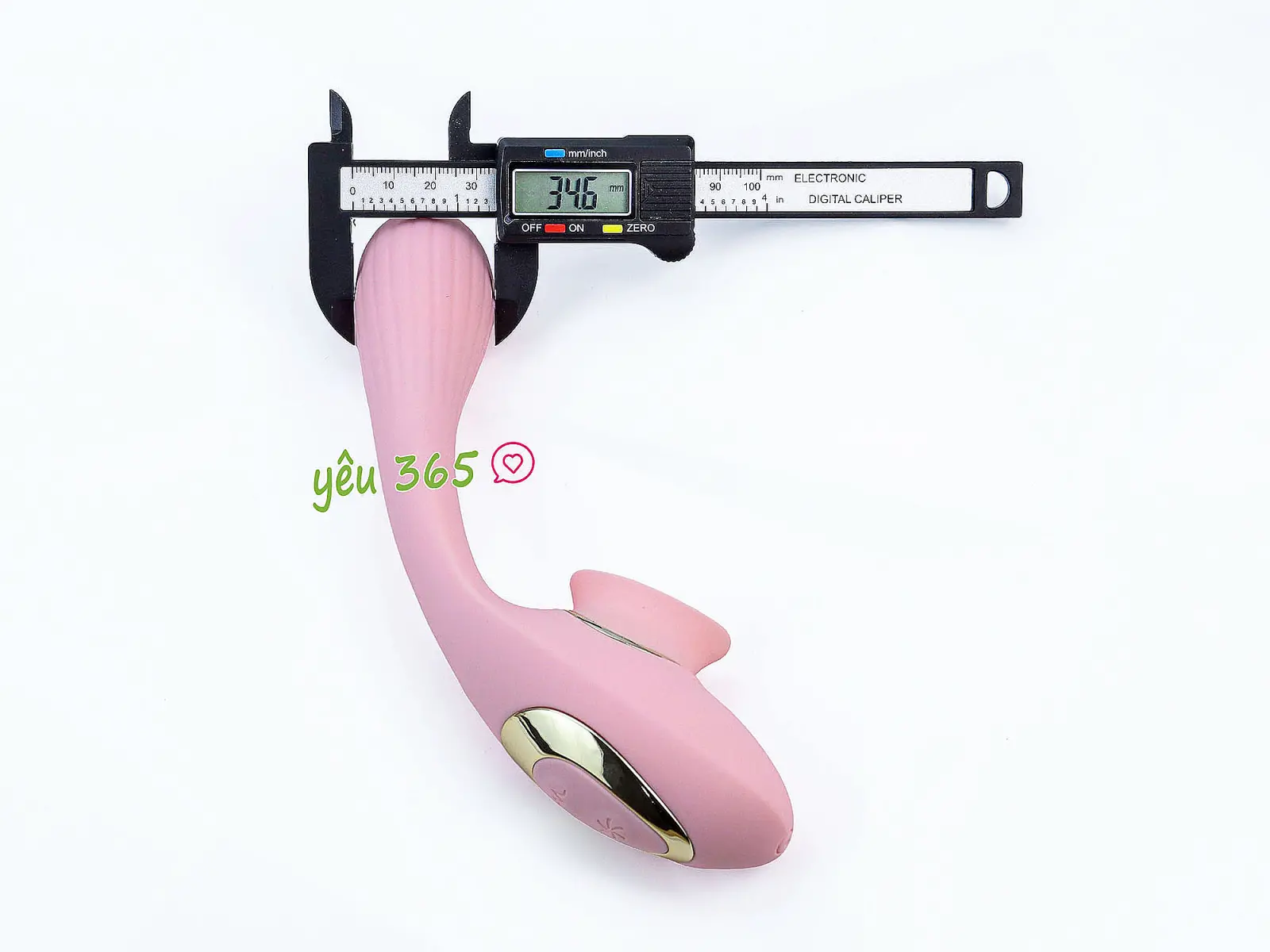 Máy mát xa DISA kết hợp lưỡi liếm rung 2 đầu pin sạc nhỏ gọn