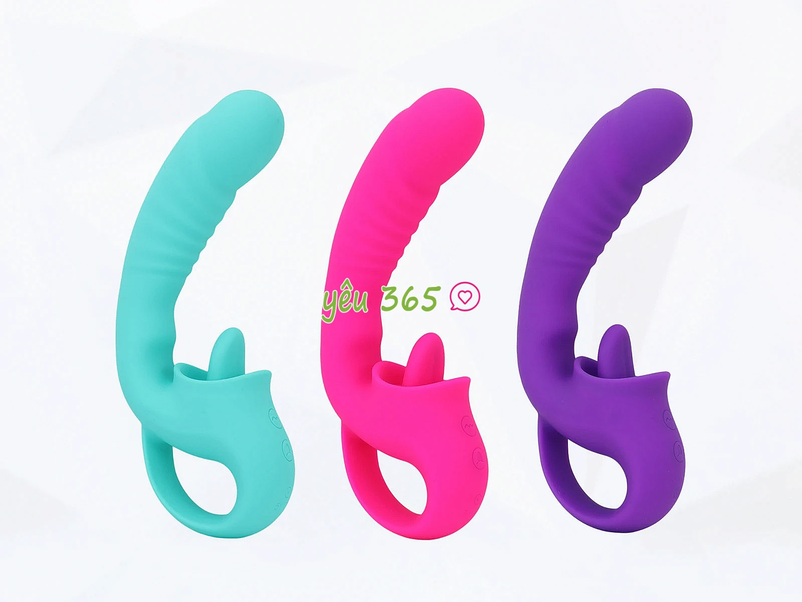 Máy mát xa DISA lưỡi liếm rung 2 đầu pin sạc nhỏ gọn