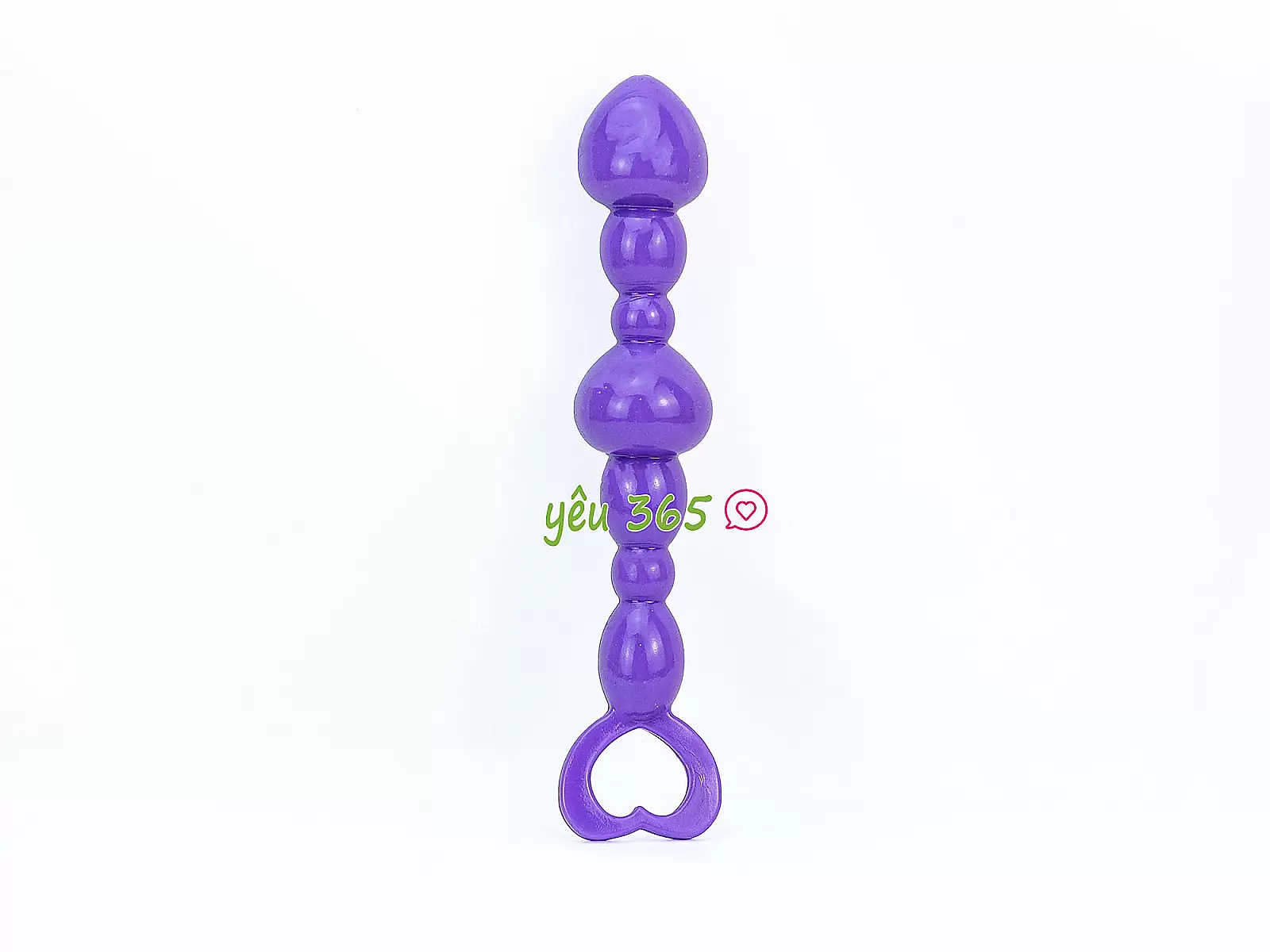 Đồ chơi kích hậu silicon trái tim Anal Beads