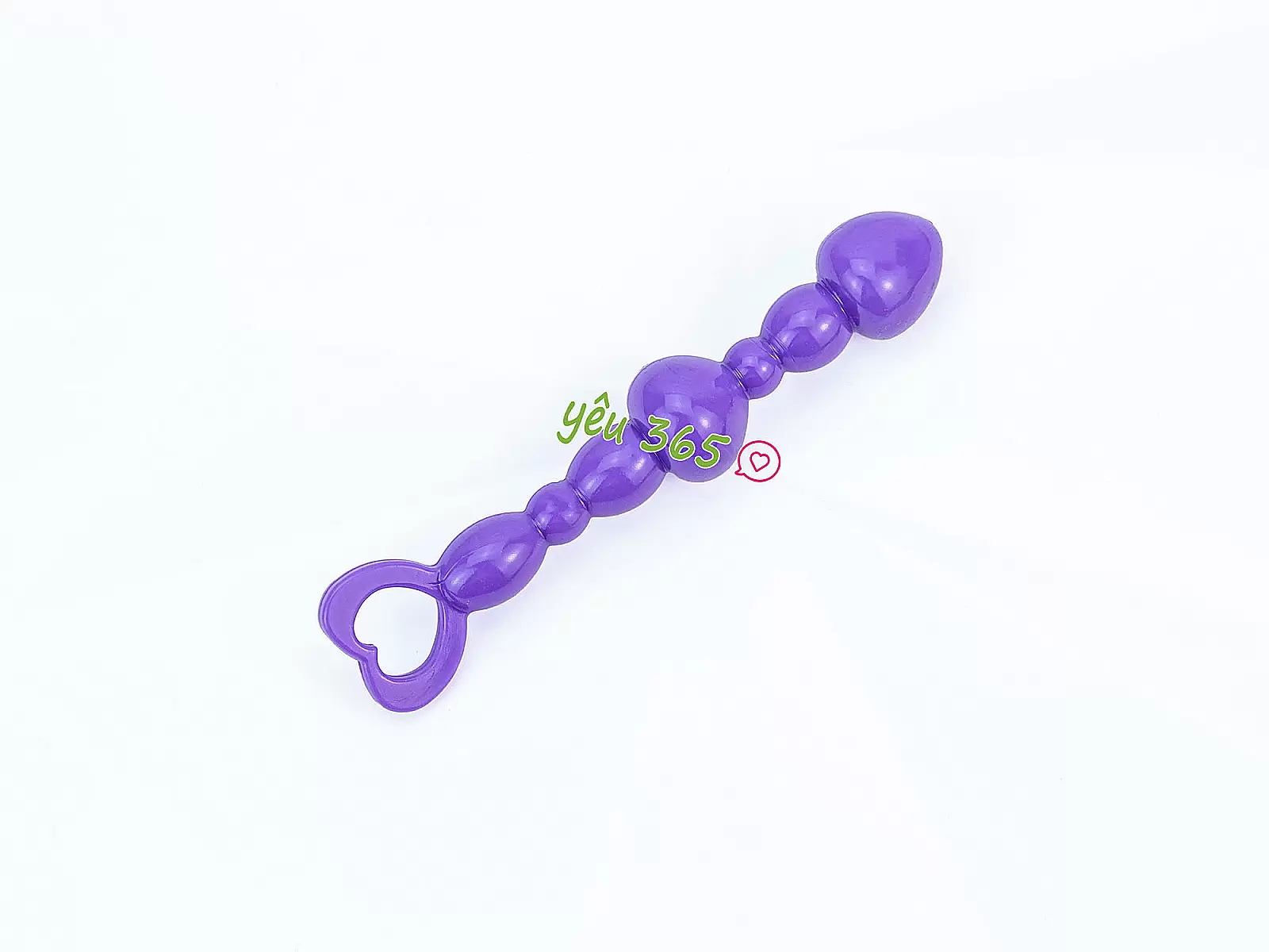 Đồ chơi kích hậu silicon trái tim Anal Beads