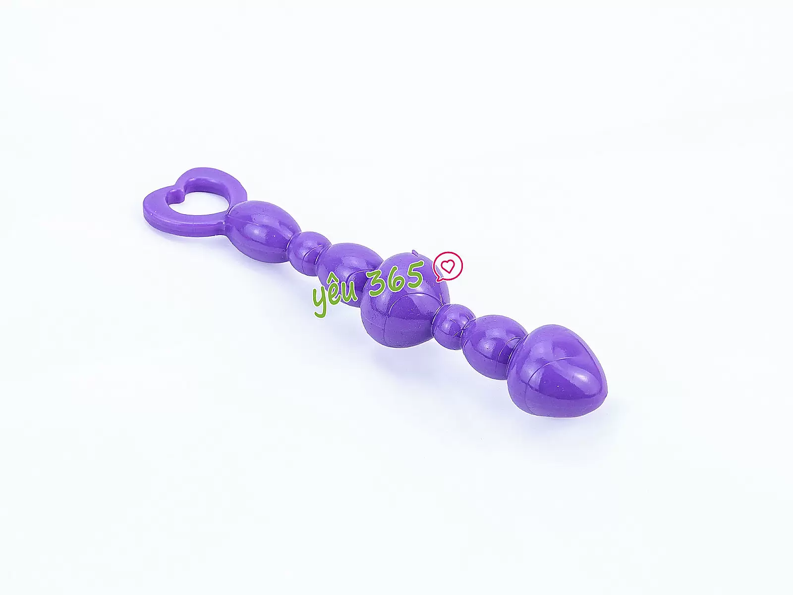 Đồ chơi kích hậu silicon trái tim Anal Beads