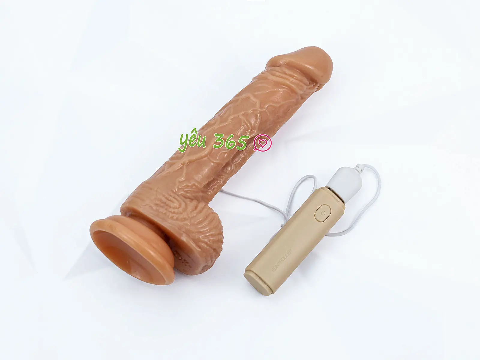 Dương vật giả có đế Spark Wand kèm điều khiển