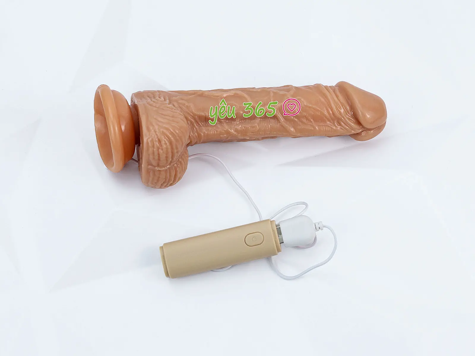 Dương vật giả có đế Spark Wand kèm điều khiển