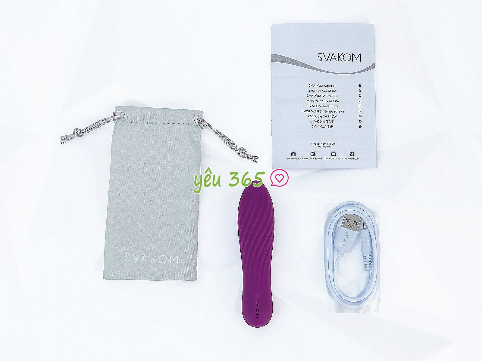 Trứng rung tình yêu nhỏ gọn Svakom Tulip pin sạc