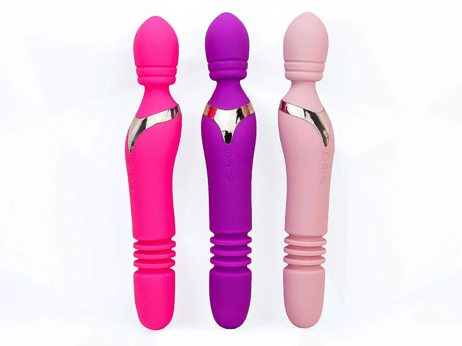 Máy massage điểm G Man Nuo phát nhiệt 2 đầu rung thụt, ngoáy pin sạc