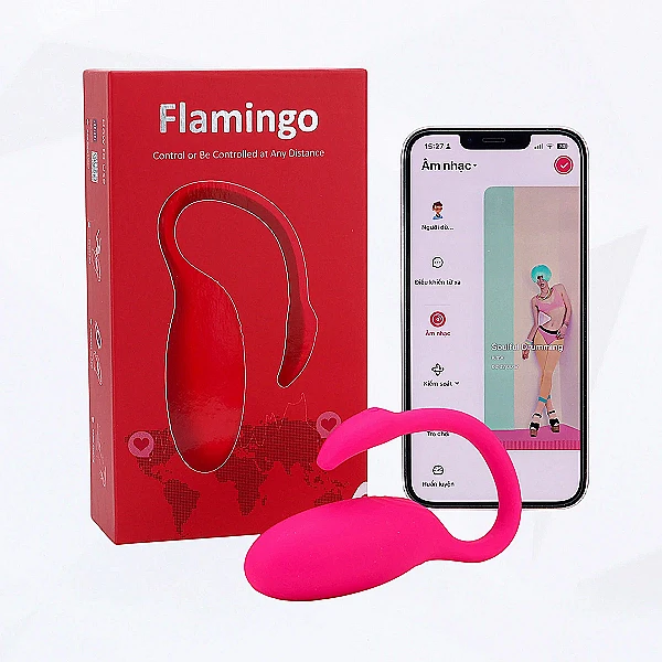 Trứng rung thiên nga Flamingo Svakom điều khiển Smartphone