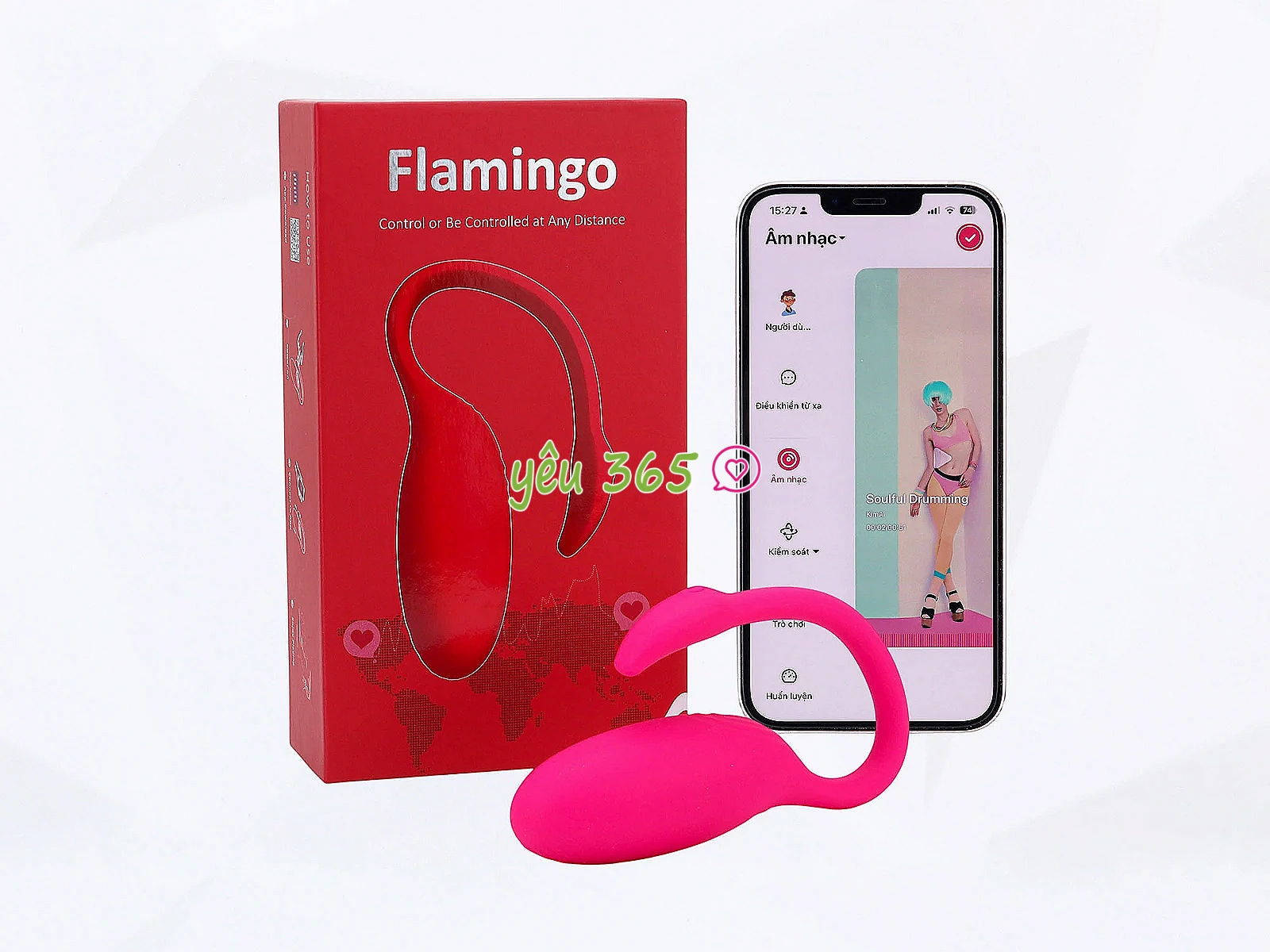 Trứng rung thiên nga Flamingo Svakom điều khiển Smartphone
