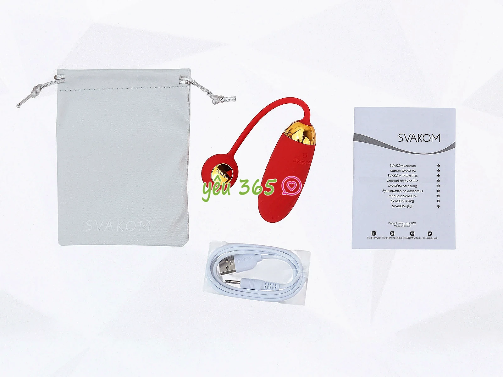 Trứng rung tình yêu Svakom Ella Neo điều khiển Smartphone