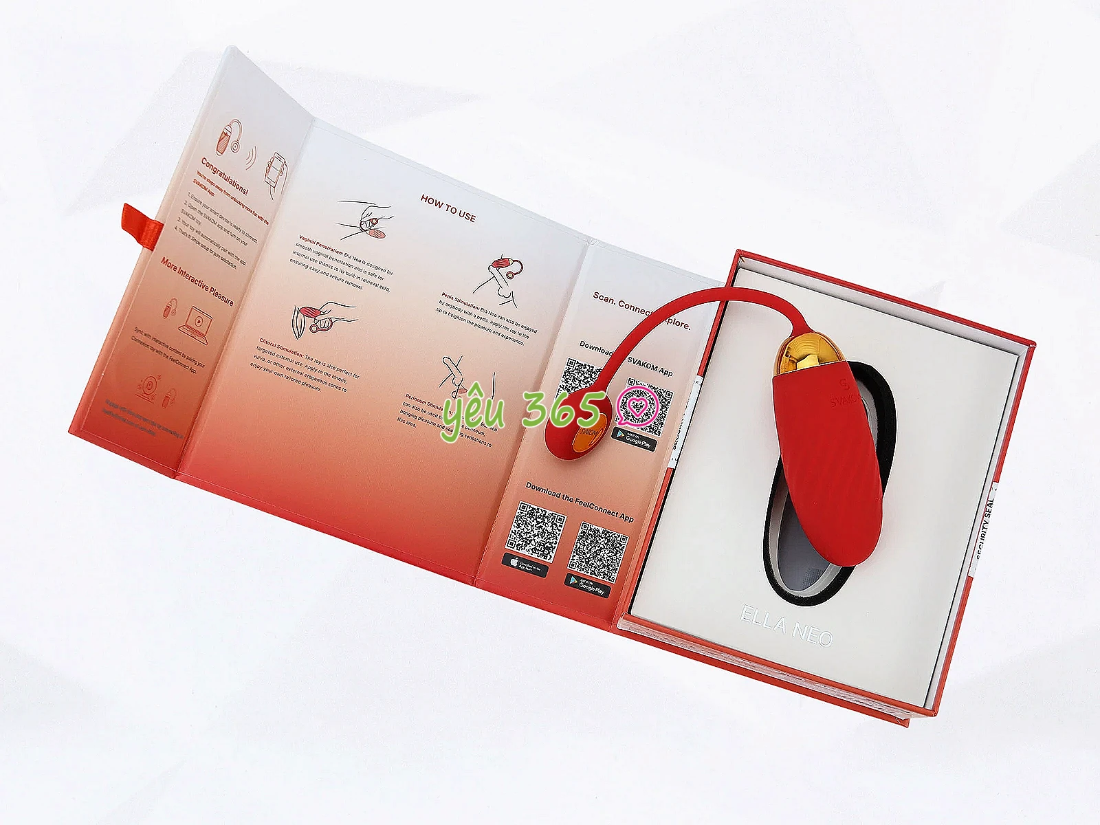 Trứng rung tình yêu Svakom Ella Neo điều khiển Smartphone