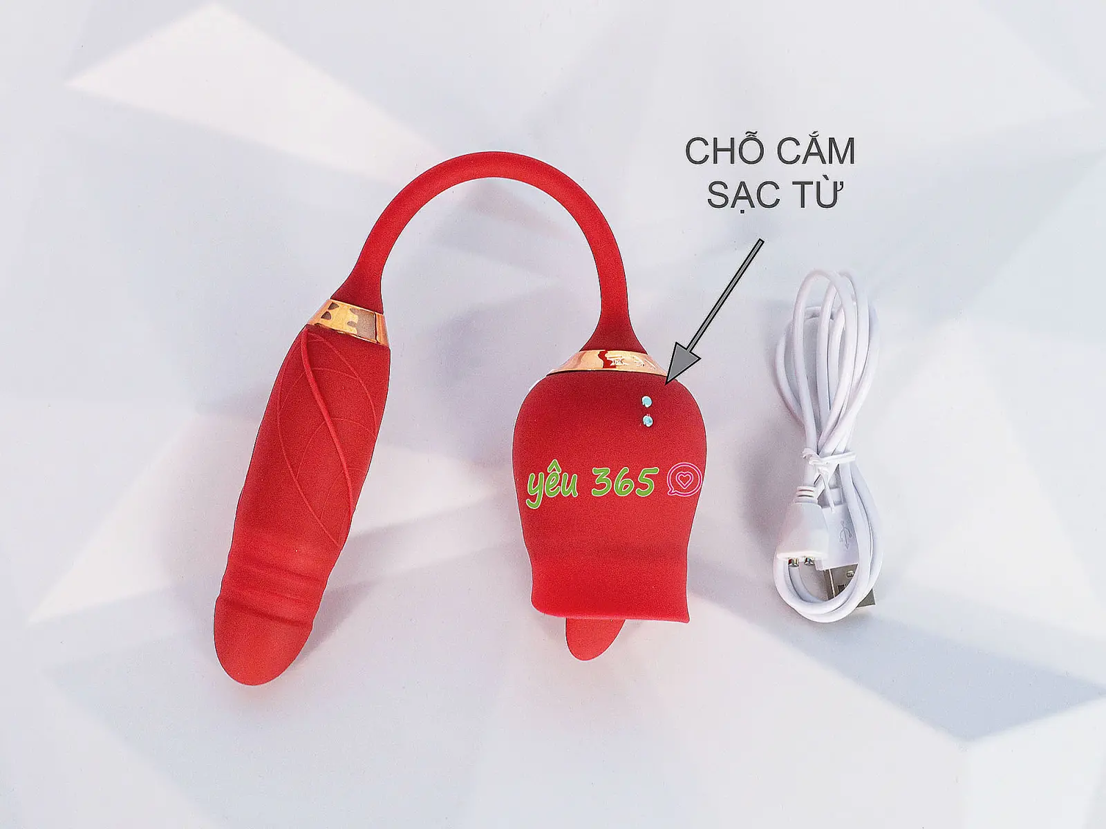 Trứng rung tình yêu hoa hồng hai đầu lưỡi liếm và trứng rung thụt