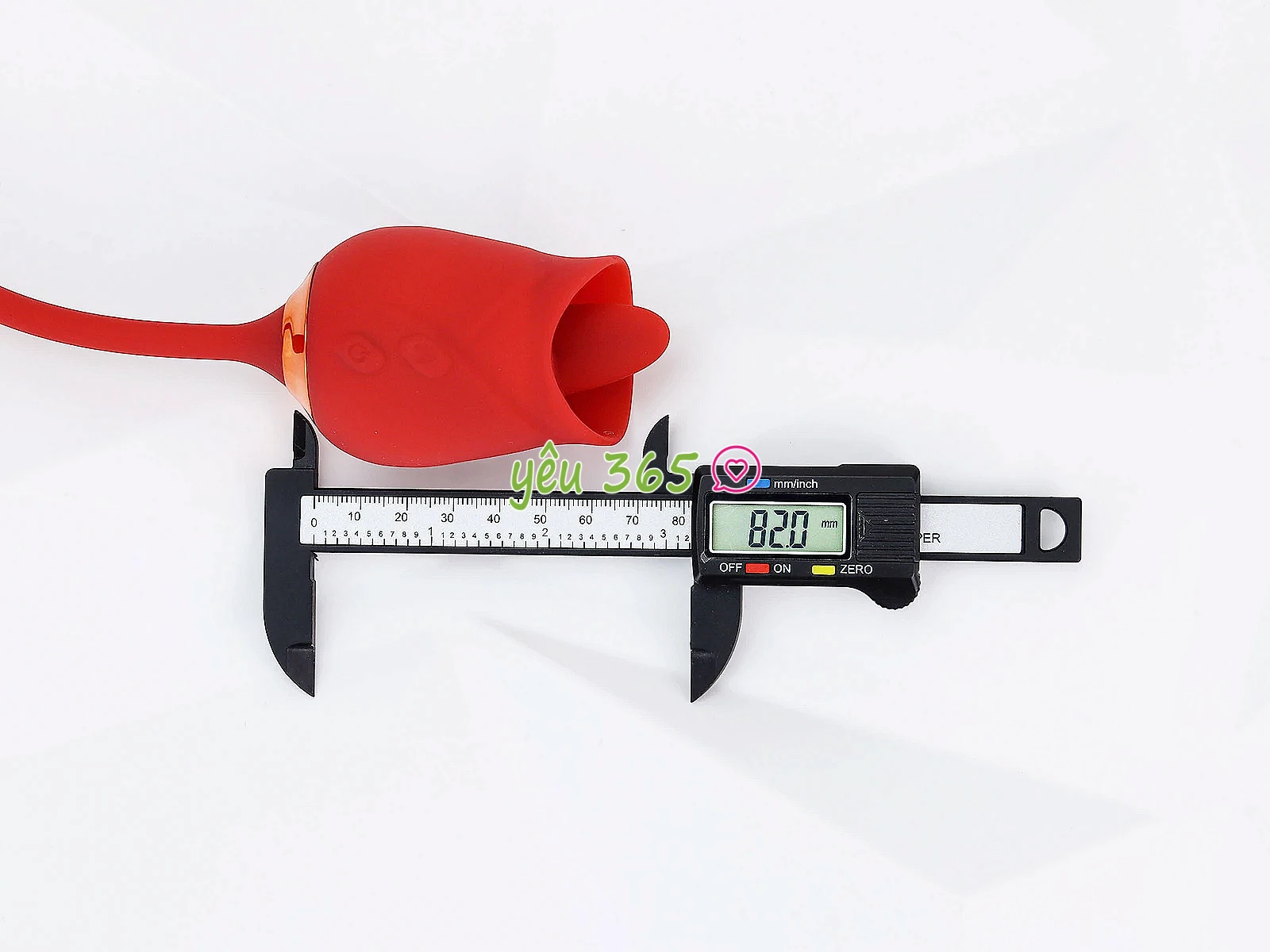 Trứng rung hoa hồng 2 đầu: lưỡi liếm và đầu rung thụt