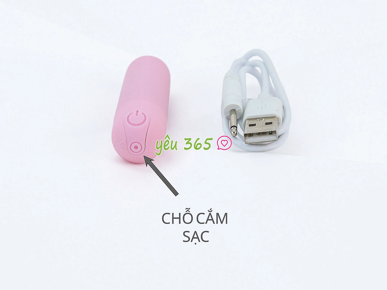Trứng rung dáng viên đạn, pin sạc USB, chống nước