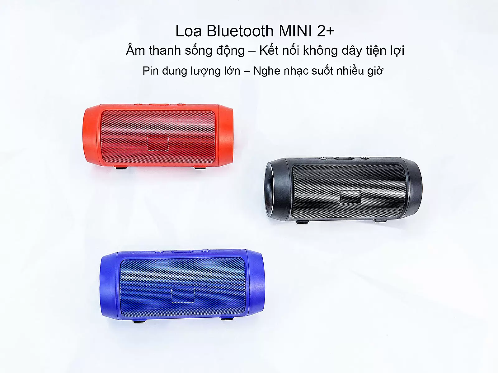 Loa Bluetooth Mini 2+ âm thanh mạnh mẽ pin bền tiện lợi