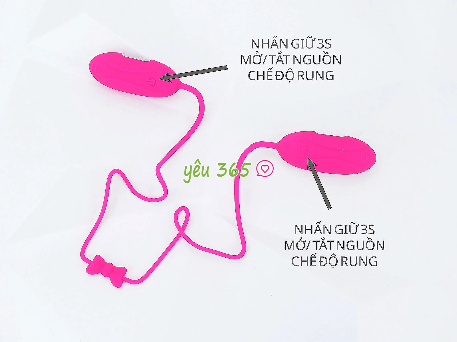 Trứng rung 2 đầu Aphojoy silicone pin sạc USB