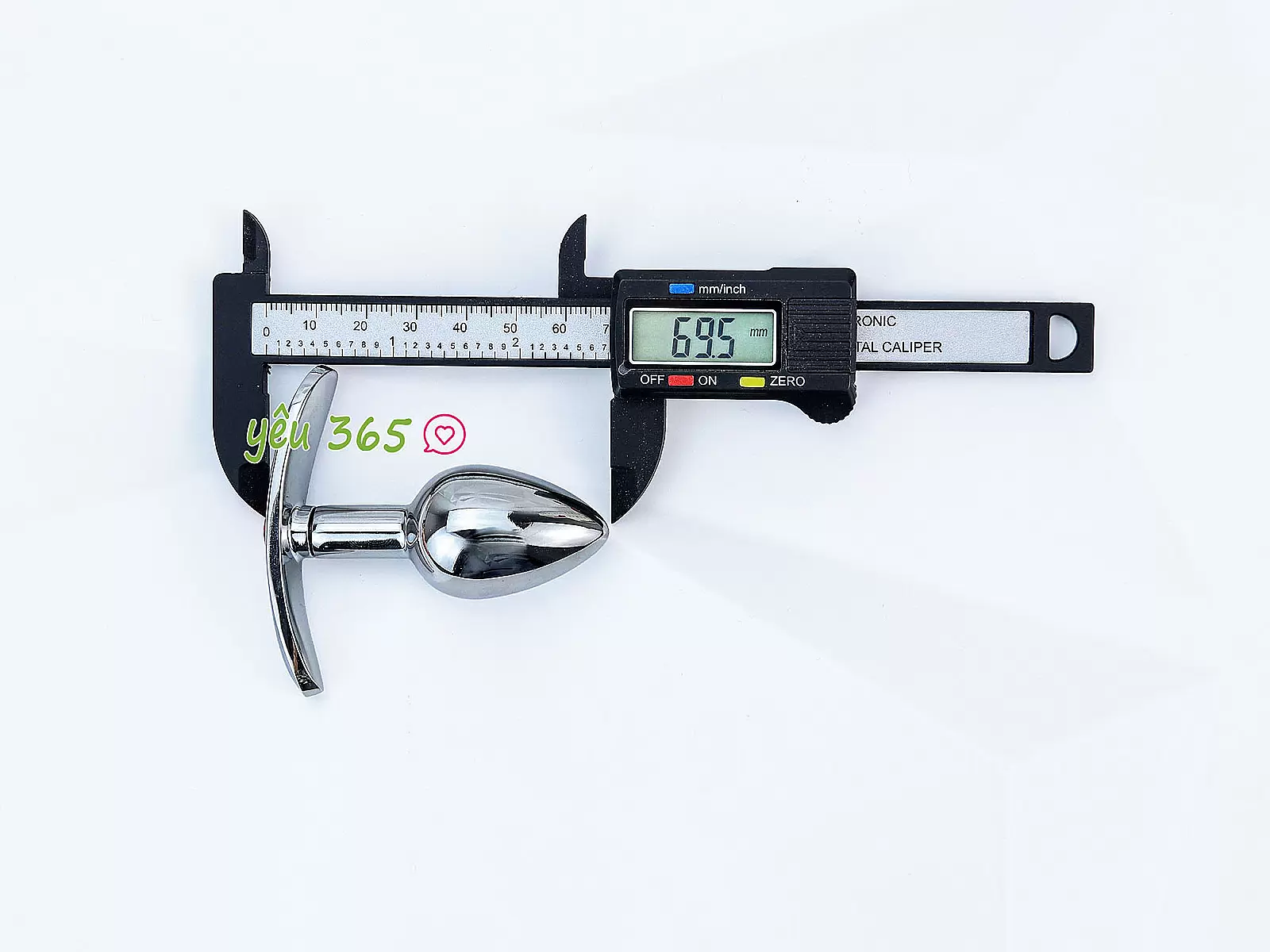 Dụng cụ kích thích hậu môn inox có tay cầm