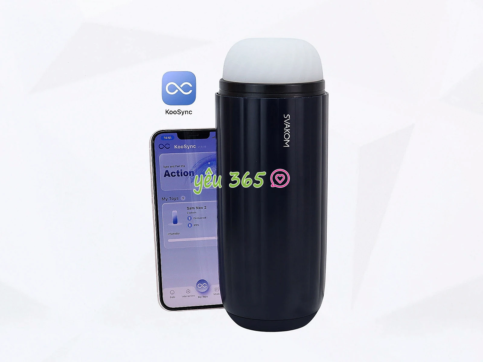 Máy thủ dâm Svakom Sam Neo 2 hút rung, điều khiển bằng App