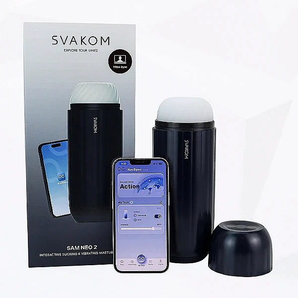 Máy thủ dâm Svakom Sam Neo 2 hút rung, điều khiển bằng App