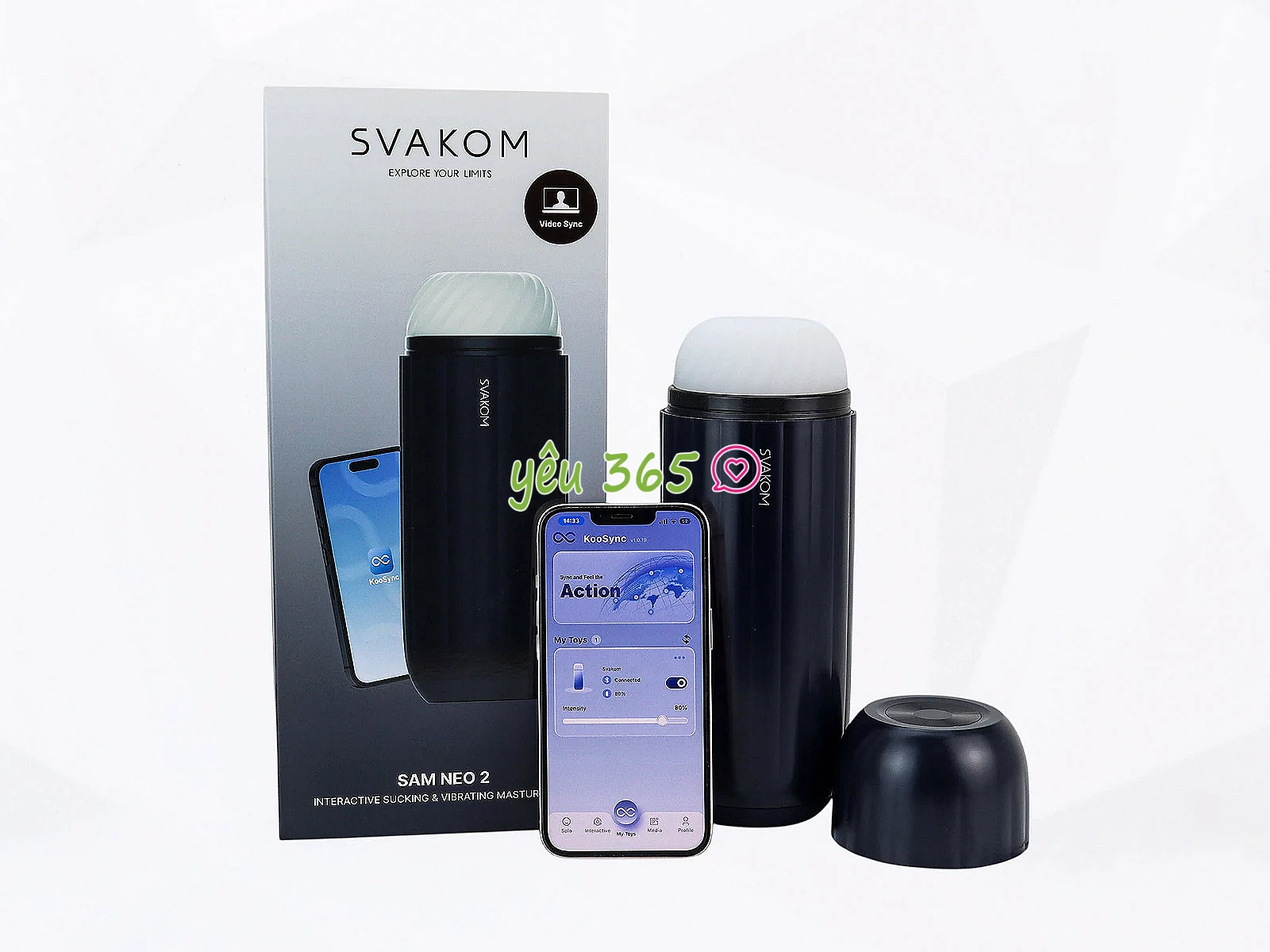 Máy thủ dâm Svakom Sam Neo 2 hút rung, điều khiển bằng App