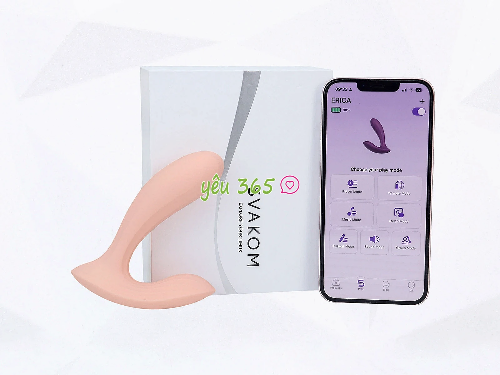 Máy massage Svakom Erica đeo trong quần lót, chỉnh qua App