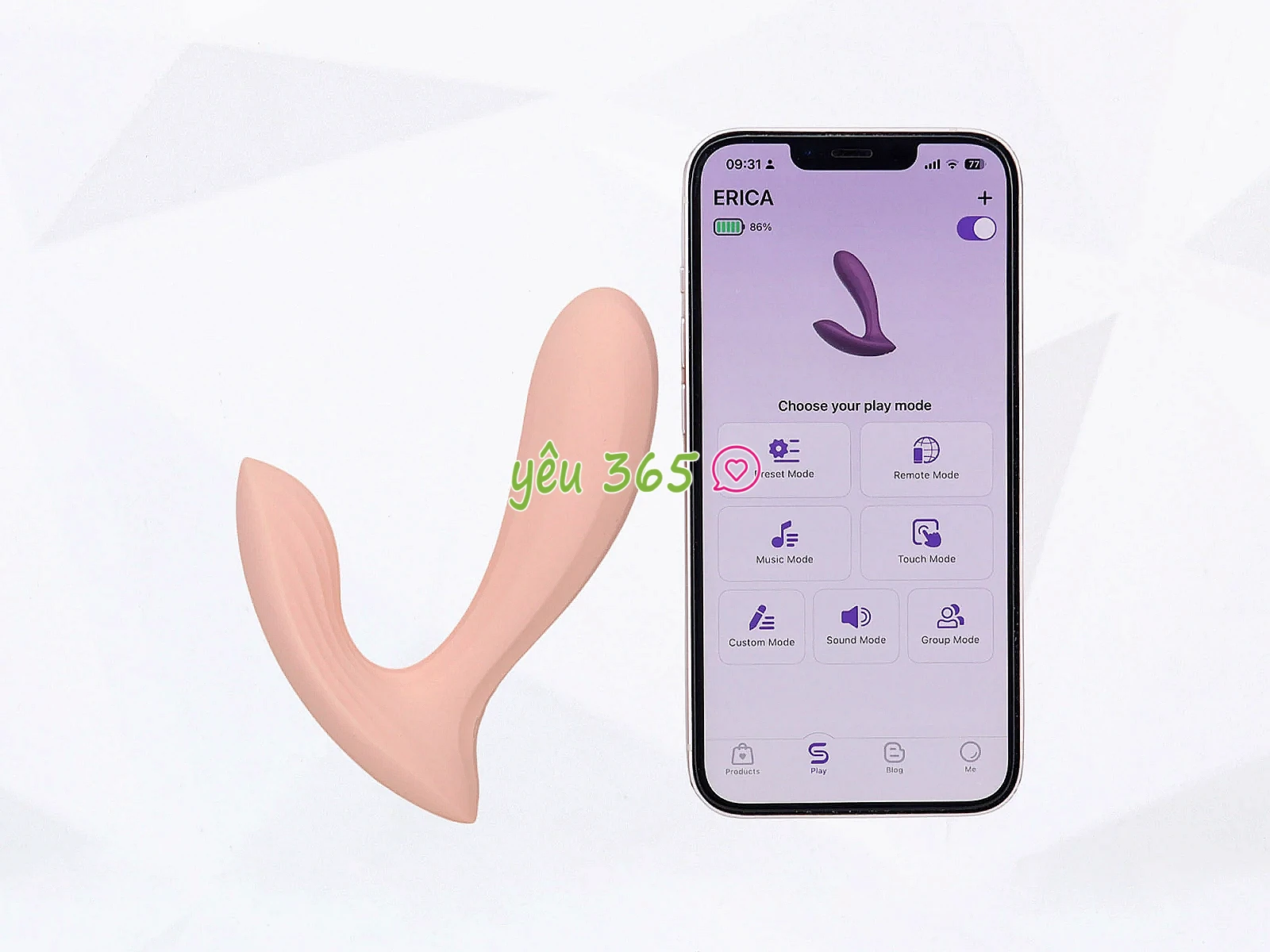 Máy massage Svakom Erica đeo trong quần lót, chỉnh qua App