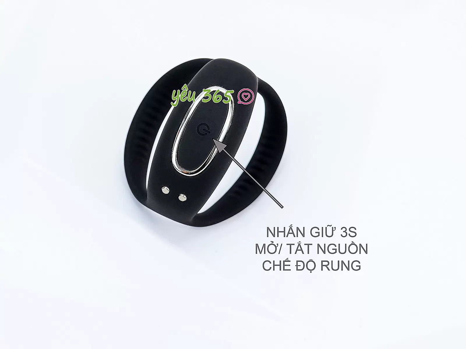 Vòng đeo dương vật Liluya Lock Fine Ring kèm điều khiển từ xa