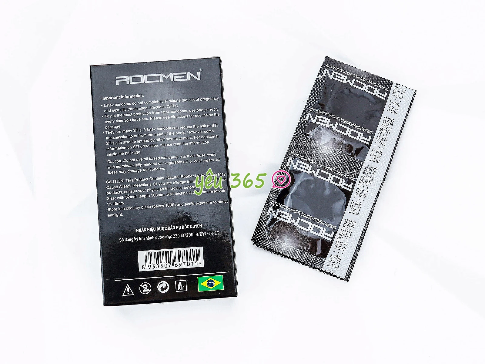 Bao cao su ROCMEN Long Shock 4 trong 1, hộp 12 chiếc