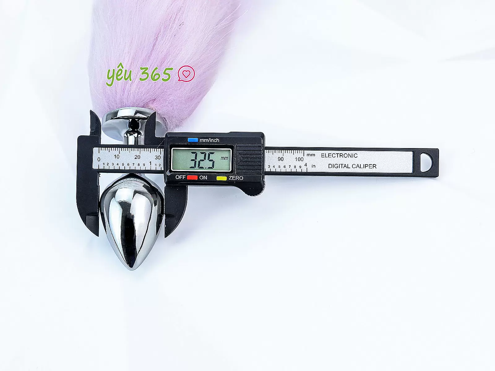 Đồ chơi kích hậu đuôi chồn tím inox