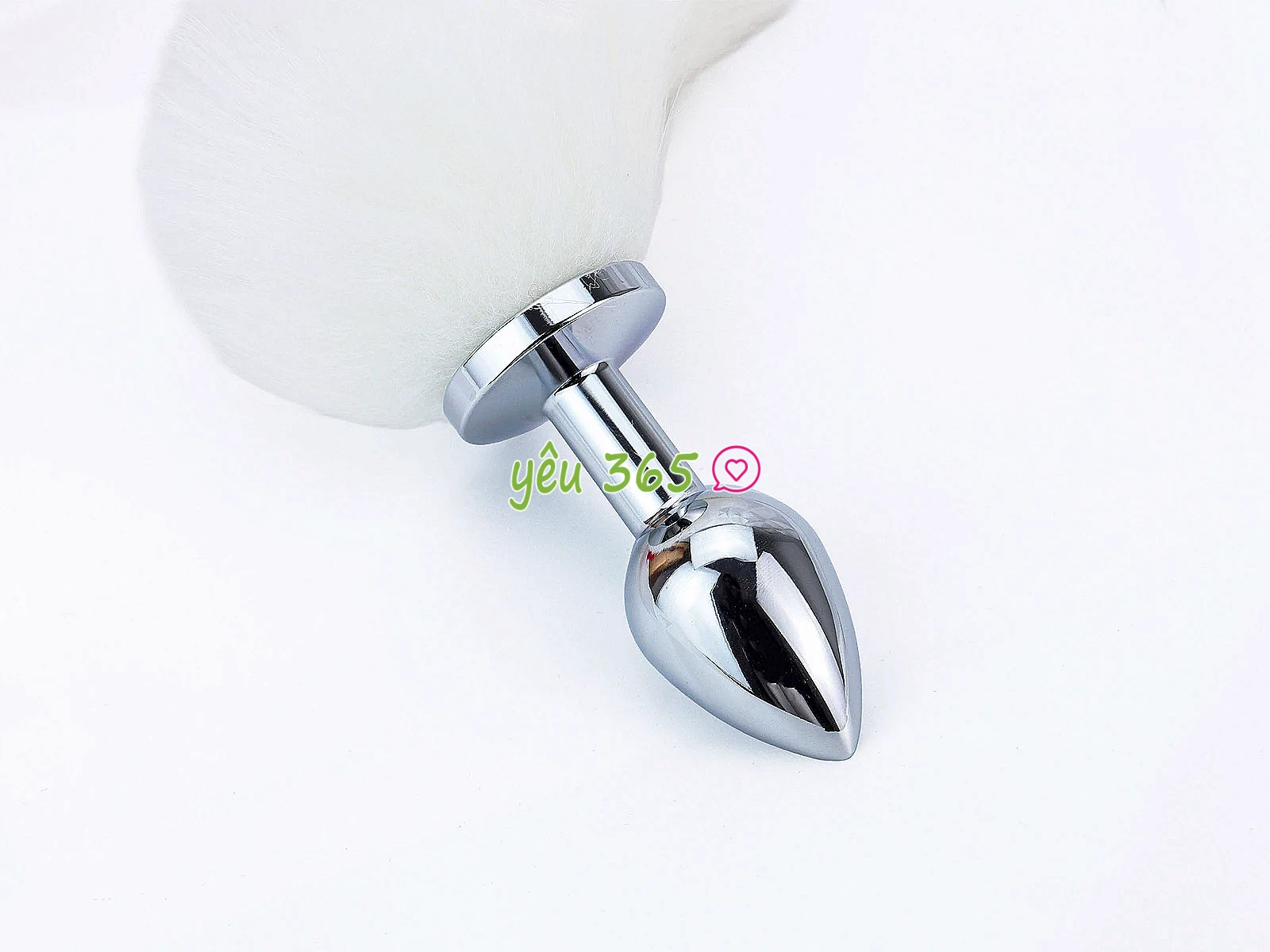 Plug hậu môn inox 304 đuôi chồn, 3 màu lông