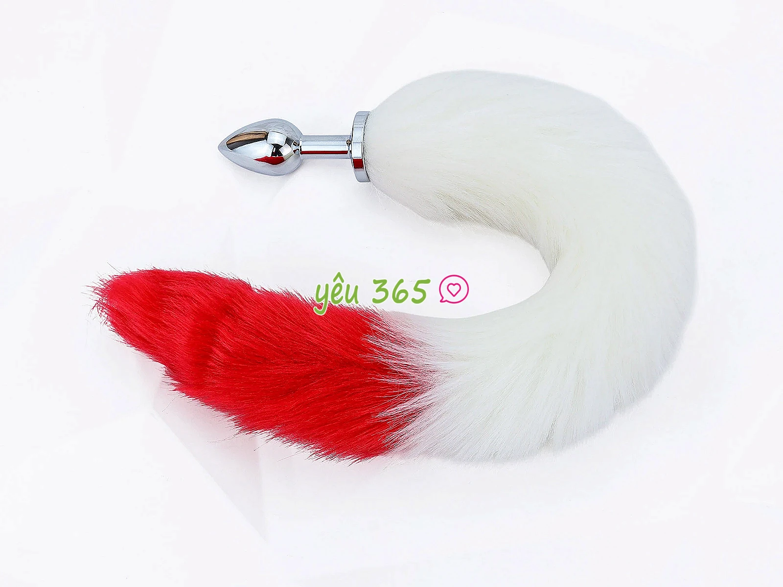 Plug hậu môn inox 304 đuôi chồn, 3 màu lông