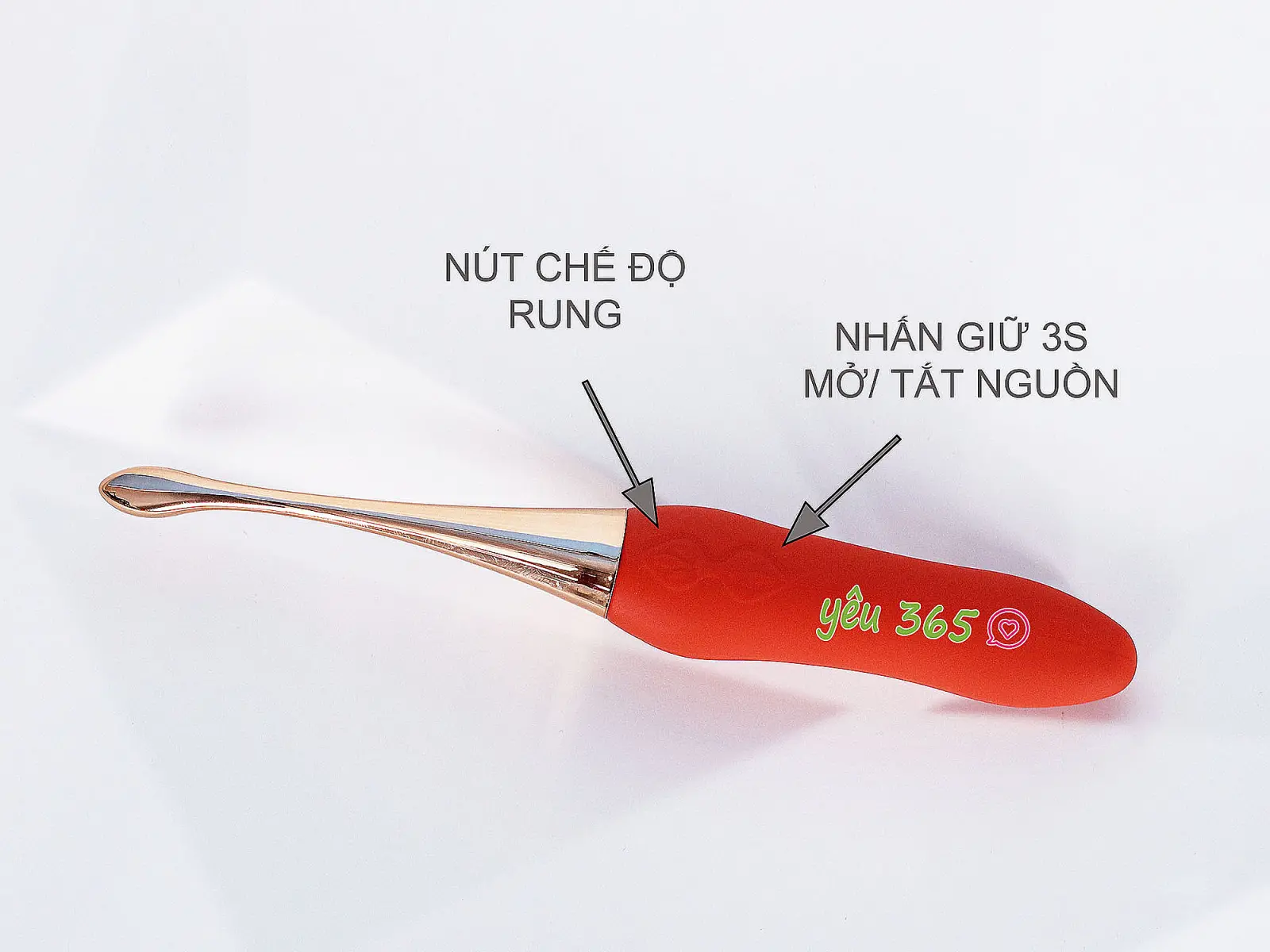 Máy mát xa điểm G 3 đầu pin sạc nhỏ gọn