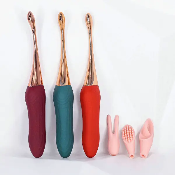 Máy massage điểm G 3 đầu rung thay thế, pin sạc USB