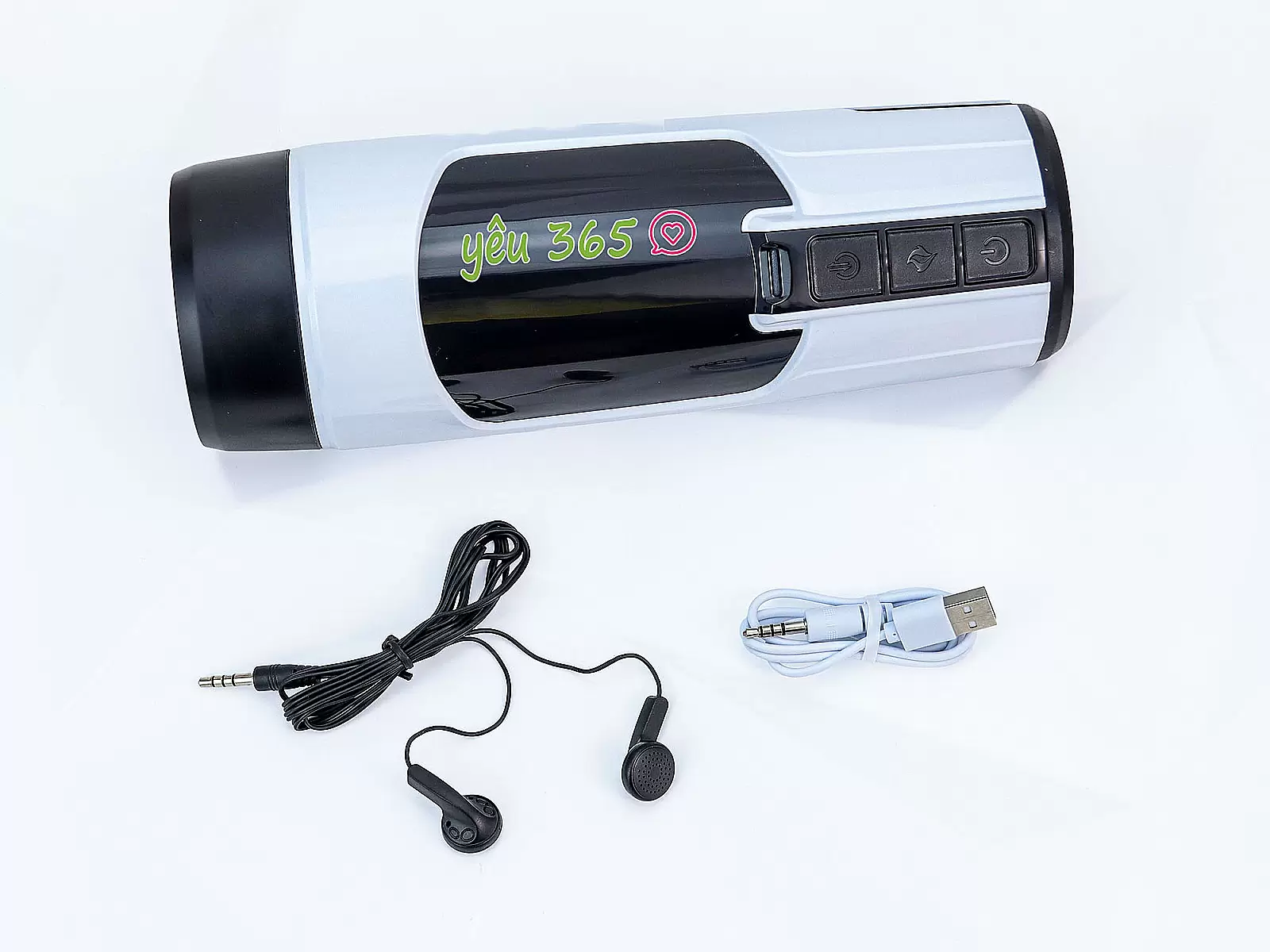 Cốc âm đạo giả Space rung, thụt, phát nhiệt,kèm tai nghe