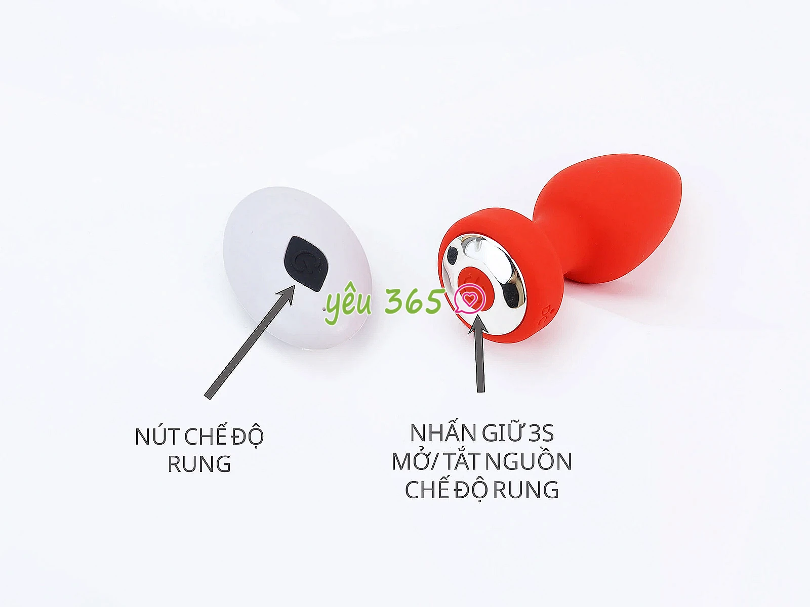 Kích hậu Plug rung kích thích kèm điều khiển từ xa