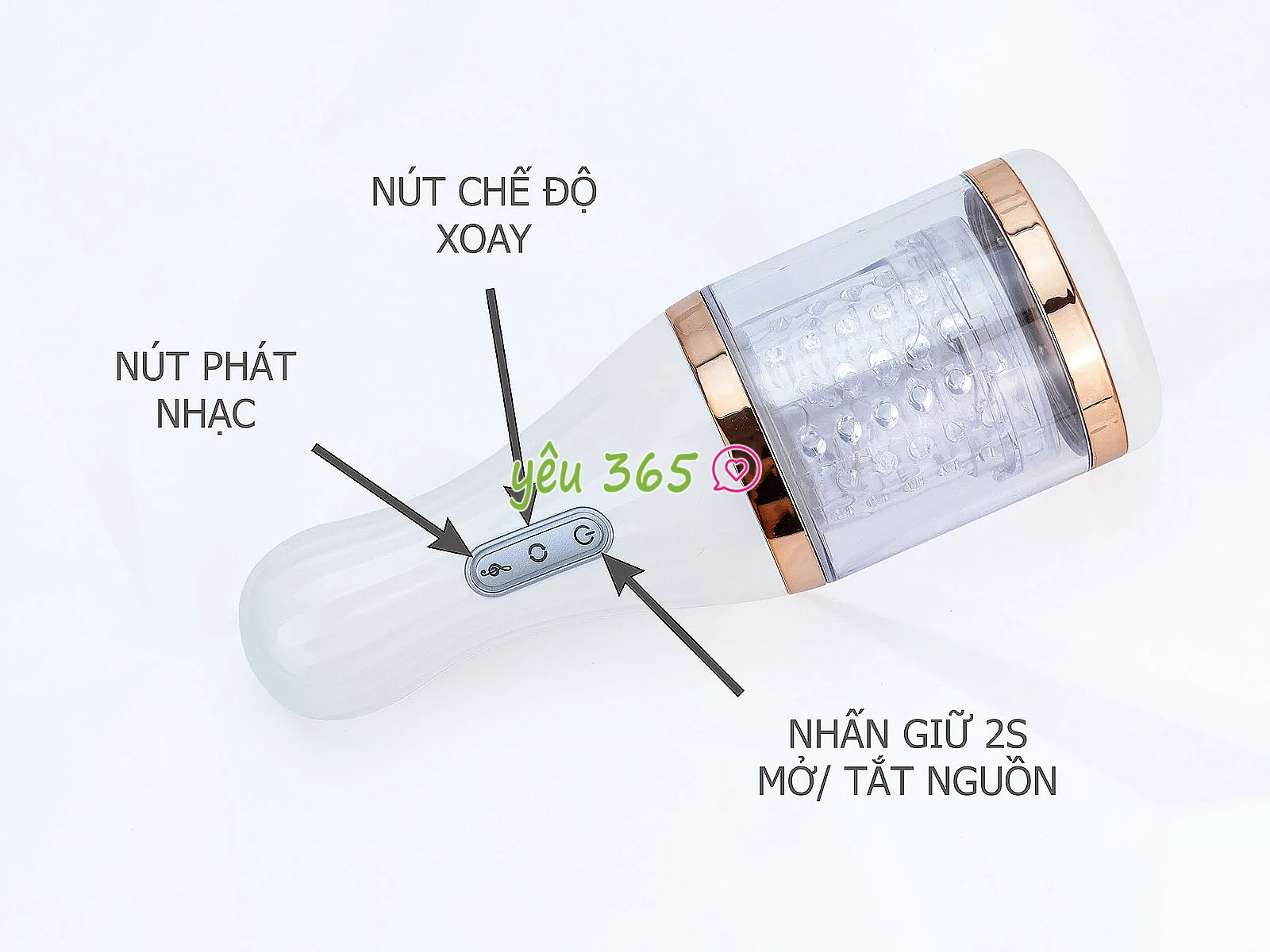 Máy thủ dâm âm đạo giả tự động Dibe xoay phát âm thanh