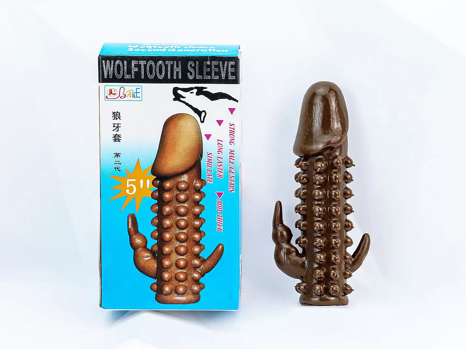 Bao cao su donzen da nâu có nhánh có bi BC6004