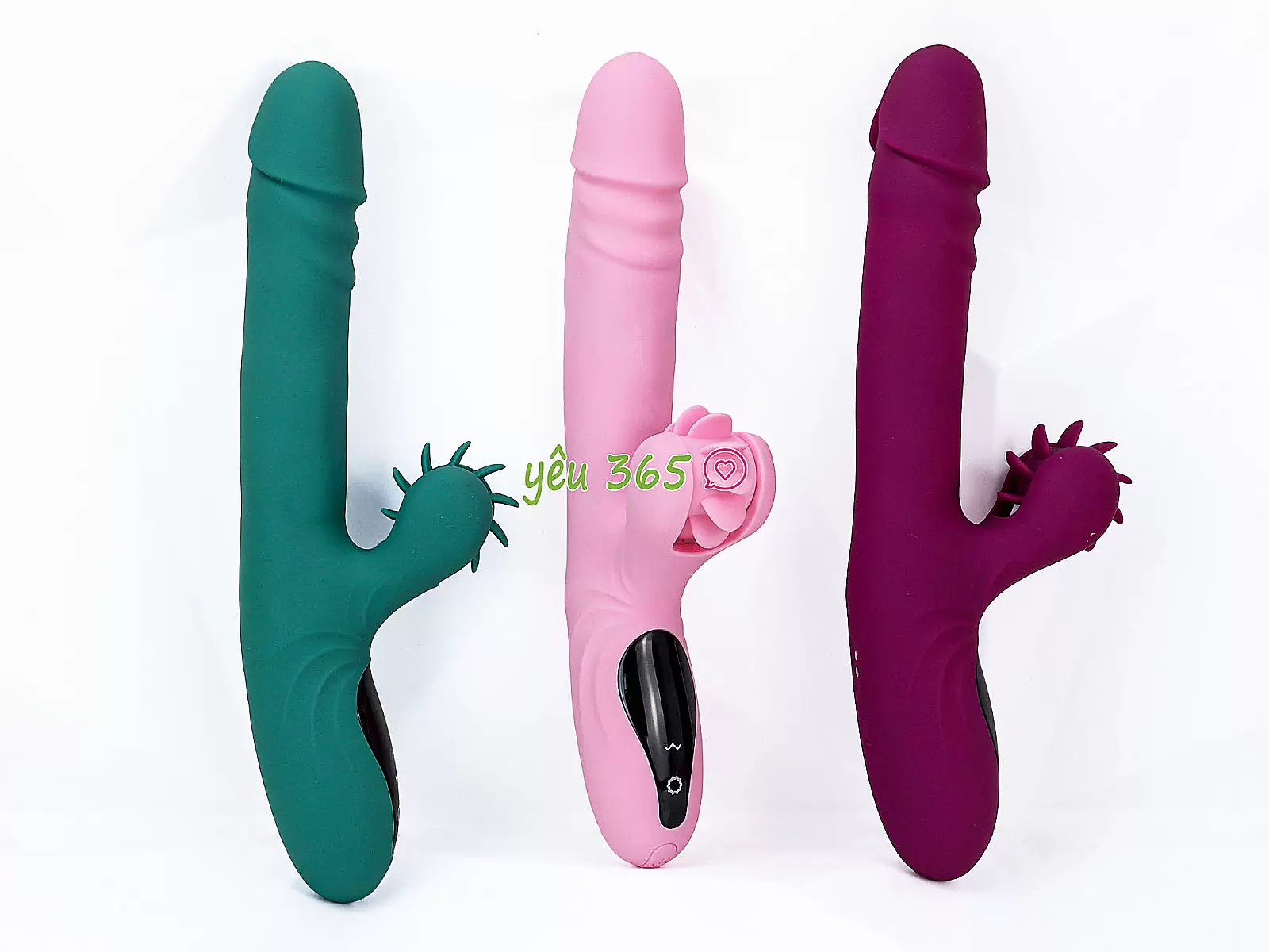 Máy massage Yeain Vibrators xoay – thụt – rung – liếm – sưởi ấm cảm ứng