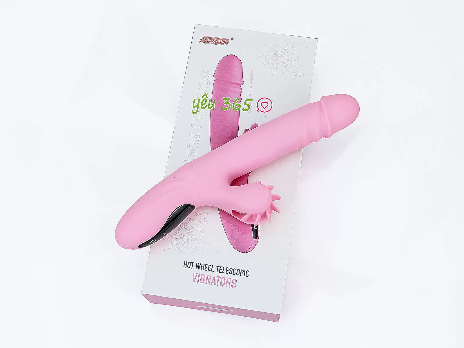 Máy massage Yeain Vibrators xoay – thụt – rung – liếm – sưởi ấm cảm ứng