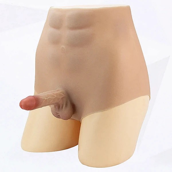 Quần gắn dương vật giả đặc ruột có múi siêu mềm size nhỏ