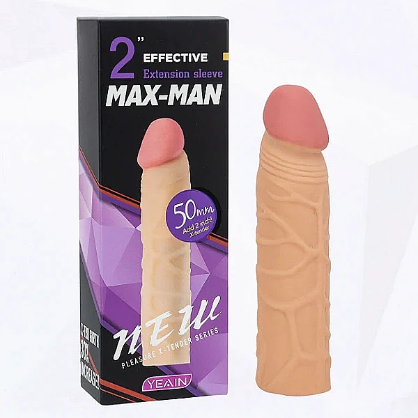 Bao đôn dên Max Man có gân tăng 2 inch kéo dài thời gian