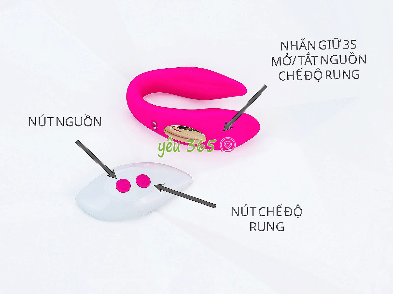 Trứng rung hai đầu Enjoy có điều khiển từ xa
