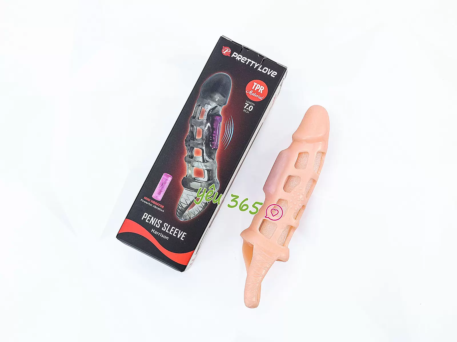 Bao cao su donzen lưới MEN Extension có quai đeo thân rung