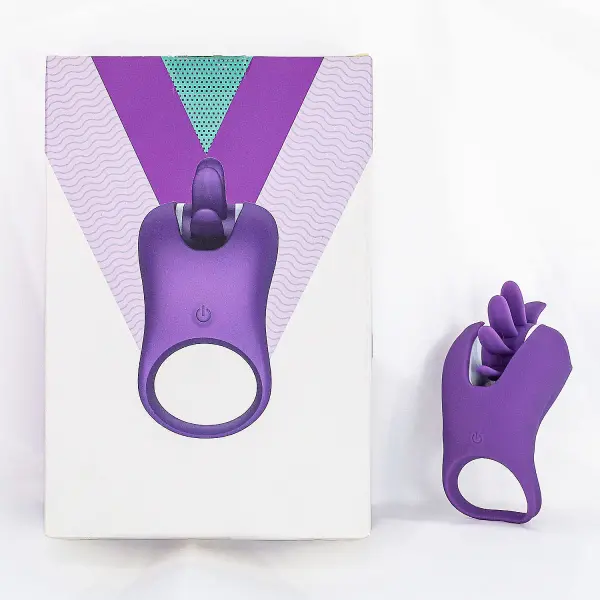 Vòng đeo lưỡi rung xoay kích thích CHI rung 10 chế độ