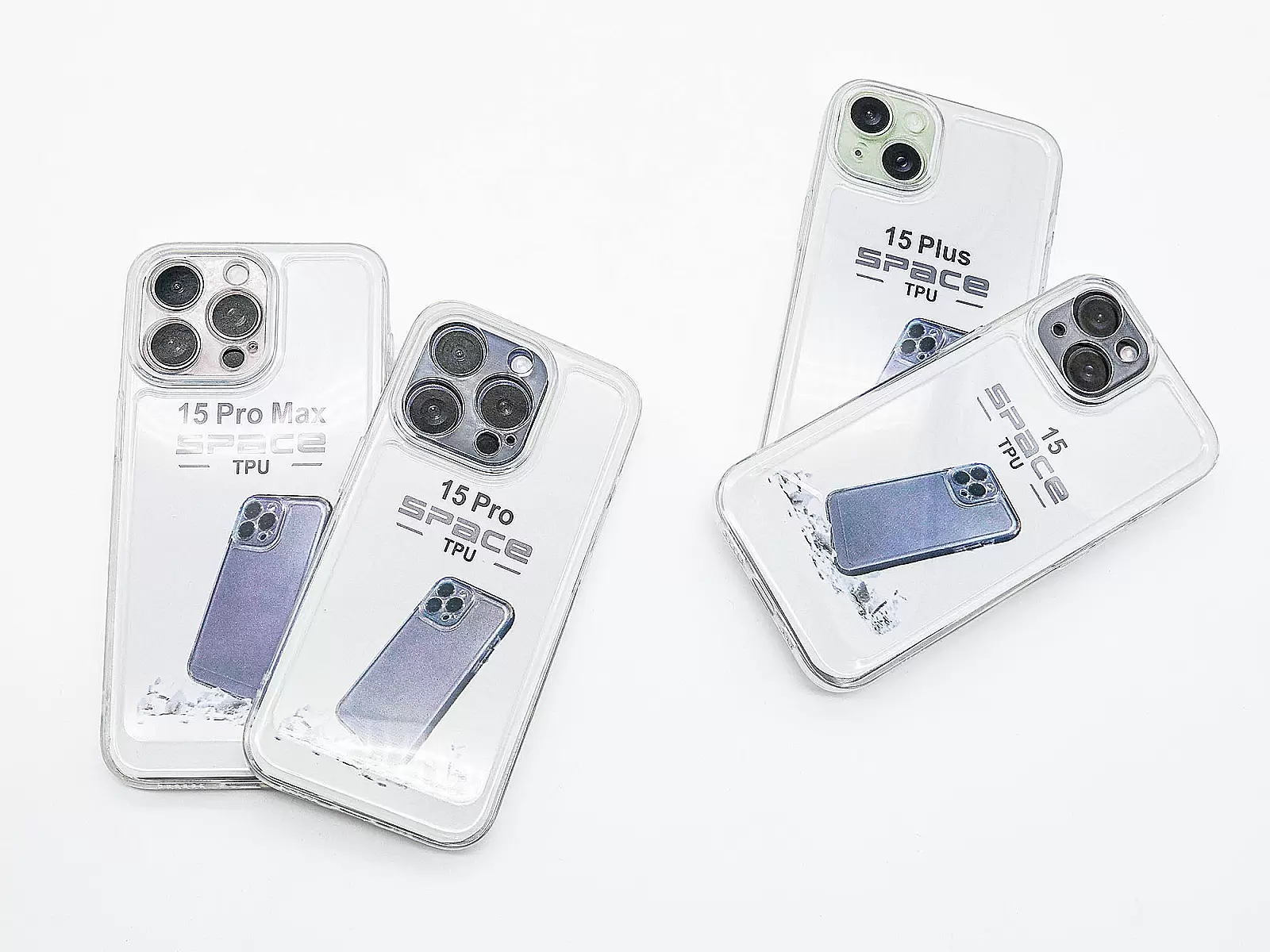 Ốp lưng trong suốt TPU Space cho iPhone 15 Pro