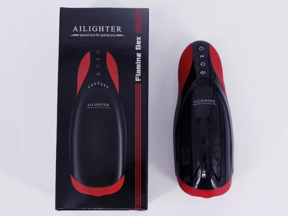 Miệng giả thông minh Ailighter rung phát nhiệt rên rỉ cho nam