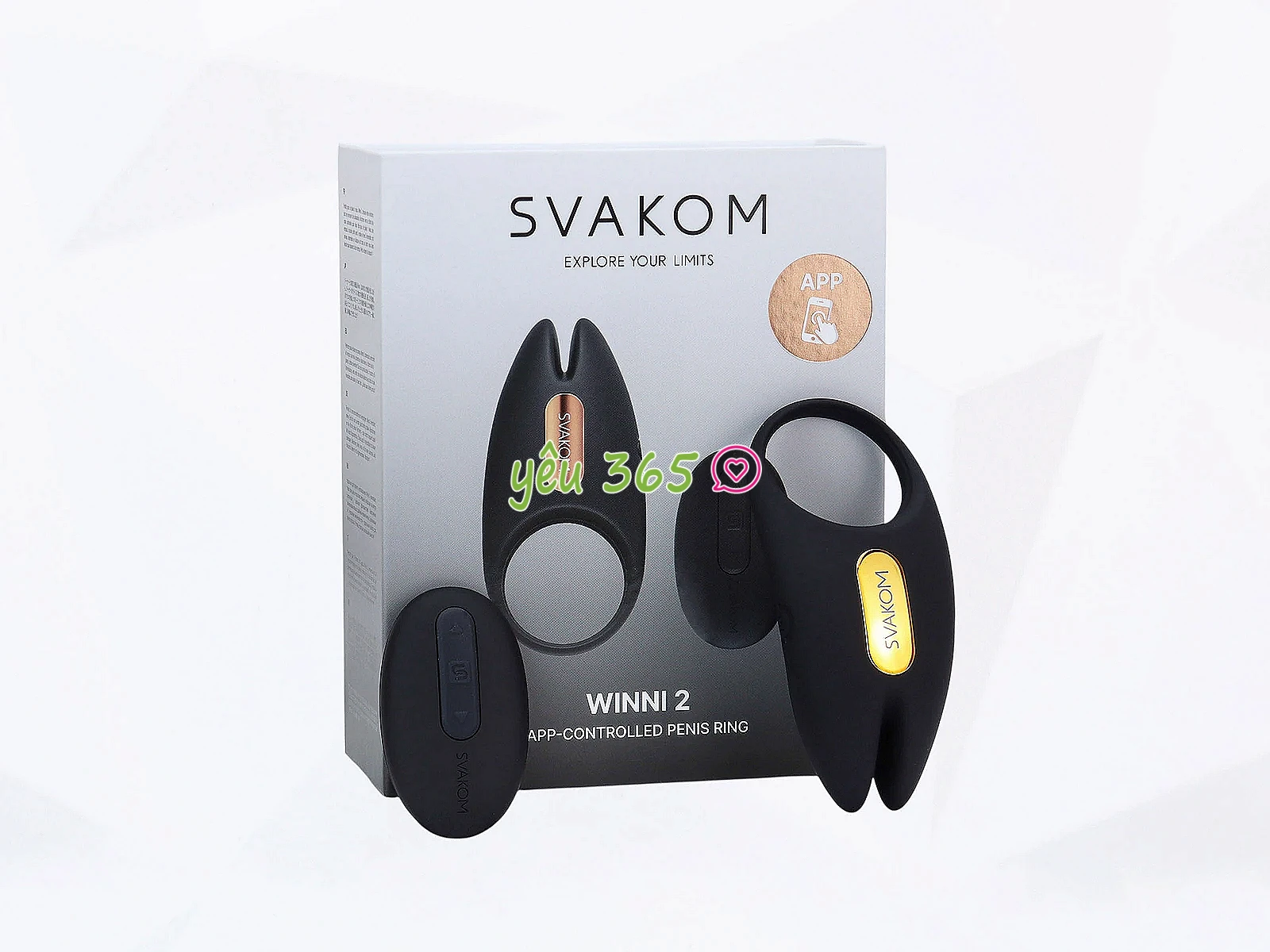 Vòng đeo dương vật Svakom Winni 2 cao cấp kết nối App USA