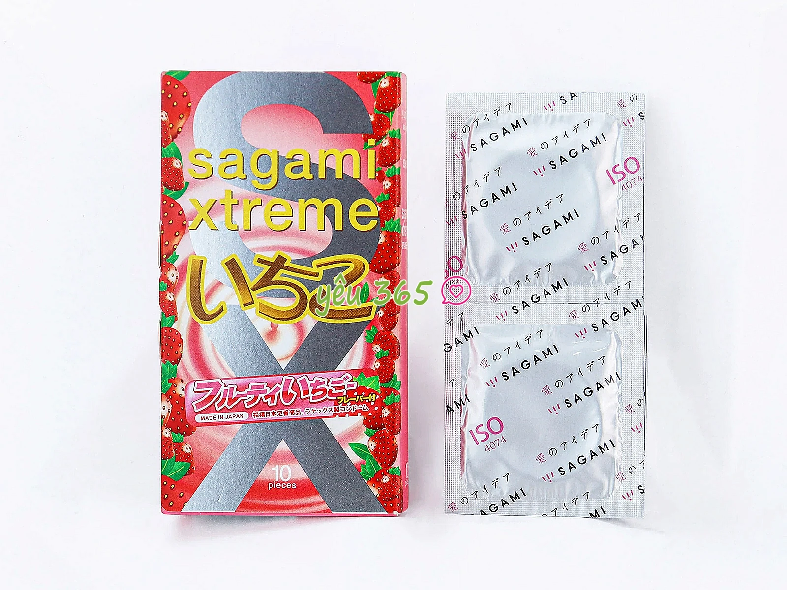 Bao cao su OLO Thin 001 Square Red gai nổi siêu mỏng kích thích